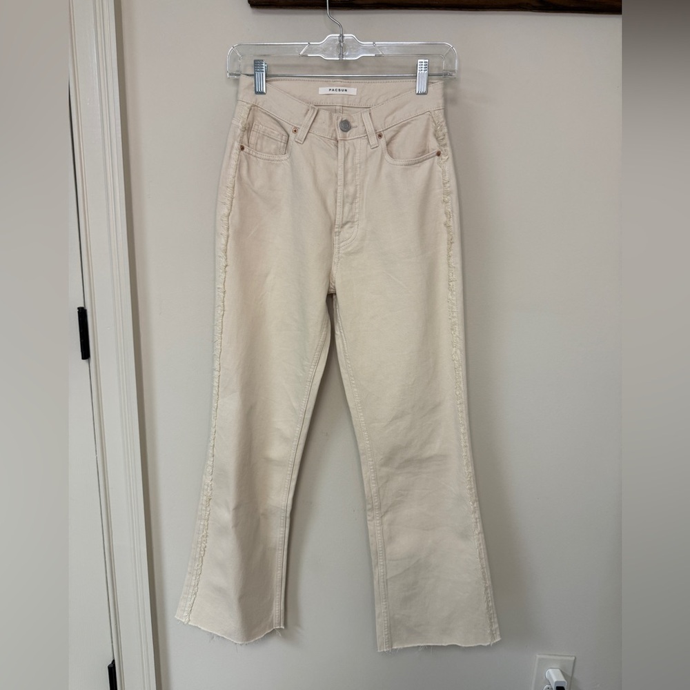Pacsun: Women's Beige High Rise Bootcut Jean, Size 24